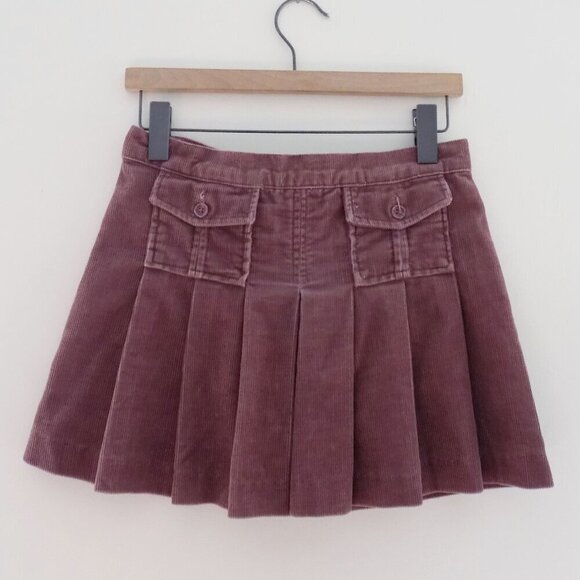 vintage y2k authentic juicy couture preppy pleated mini skirt